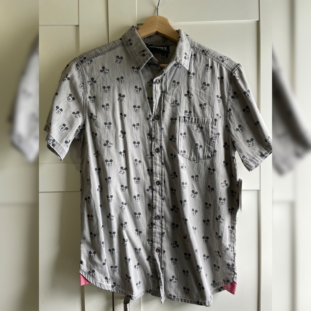 Disney Mickey Mouse Button Down Shirt NWT